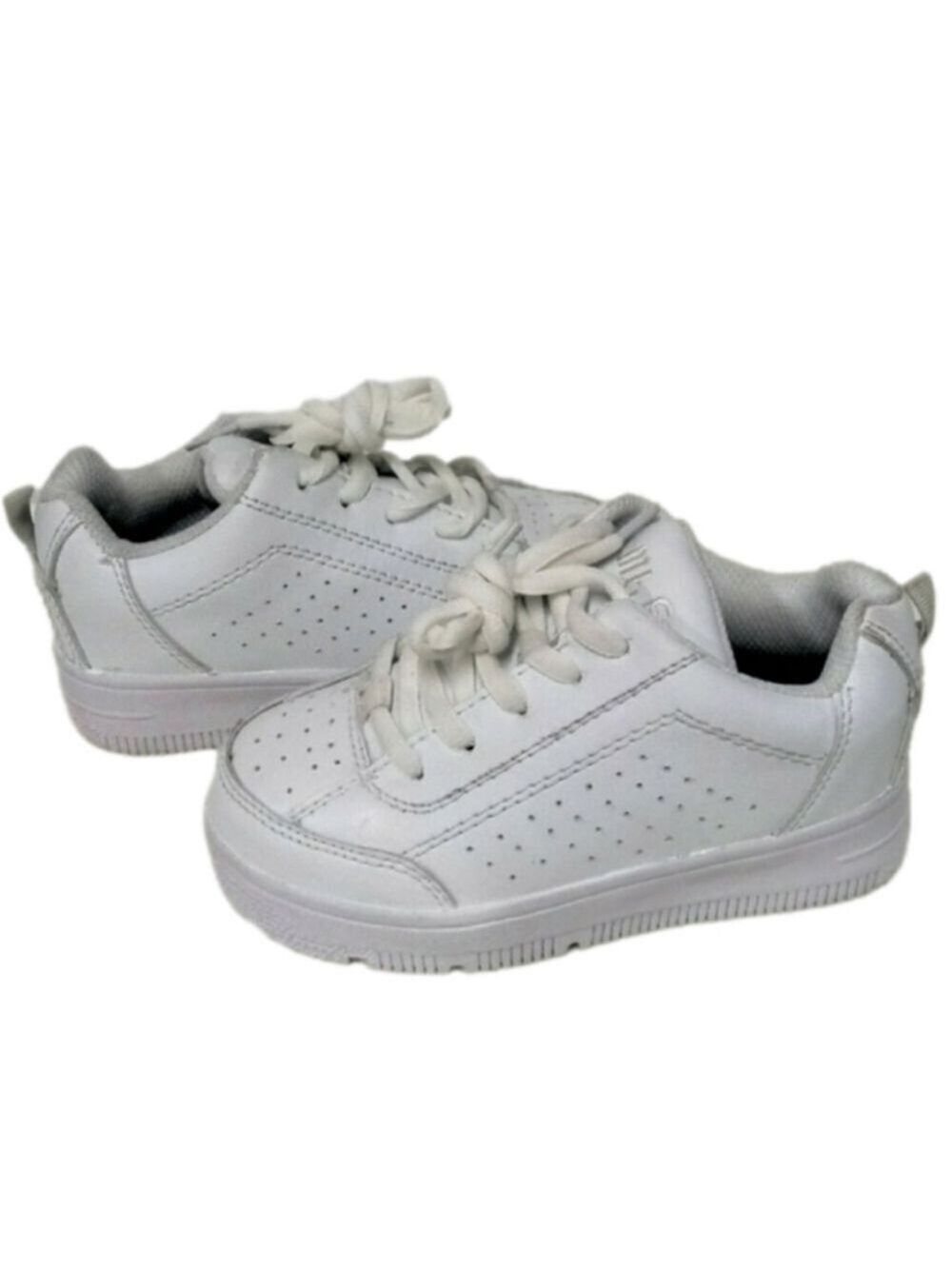 Mt. Emey 2603 Children's White Leather Round Toe Lace Up Orthopedic Shoe
